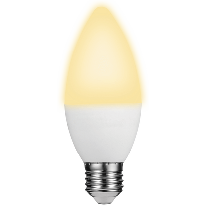 Switched 5w Candle LED Light Bulb E27 - Warm White