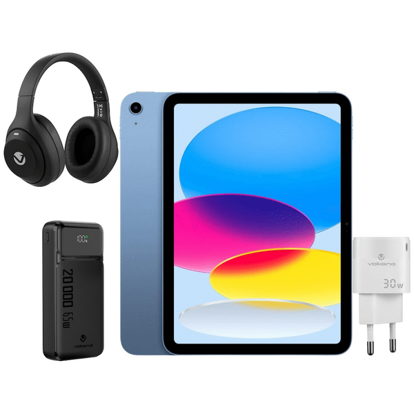 MD4A4QA/A - 11-inch iPad Wi-Fi | 128GB - Blue Headphone+Charger+Powerbank