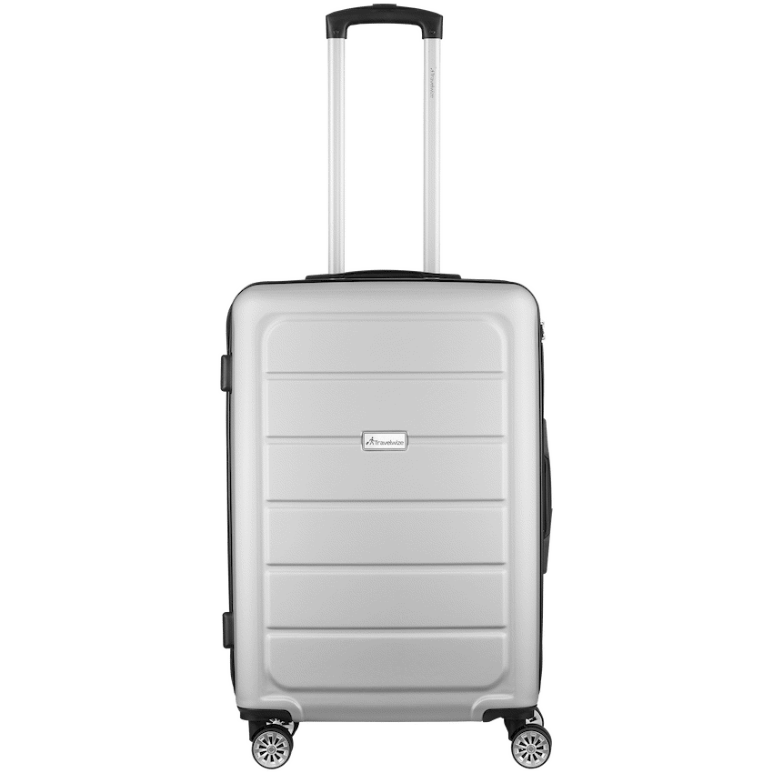 Travelwize Maple ABS 65cm 4-Wheel Spinner Luggage - Silver