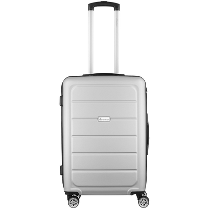 Travelwize Maple ABS 65cm 4-Wheel Spinner Luggage - Silver