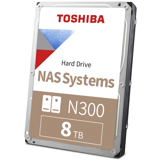 Toshiba N300 NAS Hard Drive 8tb SATA III (512mb/7200rpm)
