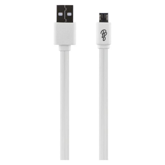 Pro Bass Energize Series Packaged Micro USB Cable - White