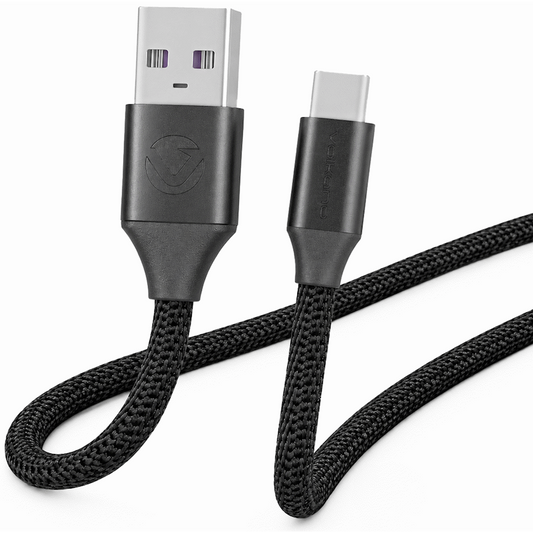 Volkano Weave Series Braided Type-C Cable 3m 30w - Black