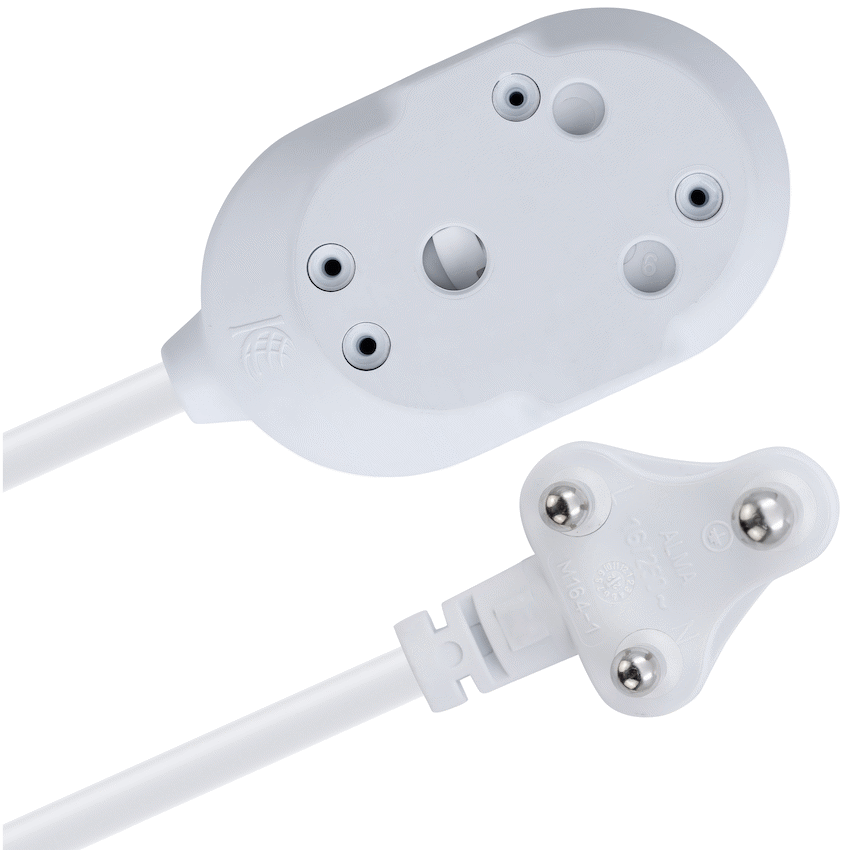 Ellies Back-to-Back Light-Duty Extension Lead - 3m
