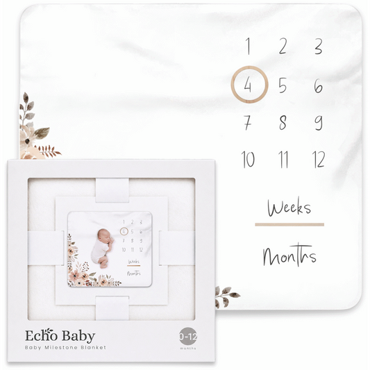 Echo Baby Milestone Blanket - Bloom