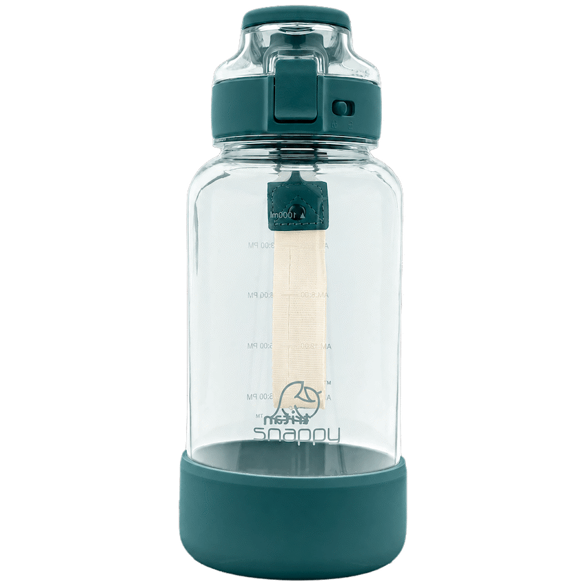 Snappy Tritan Bottle with straw 1lt Teal ( Order in Qty of 6)