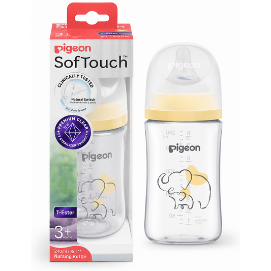 Pigeon Softouch Nursing Bottle T-Ester 240ml - Elephant