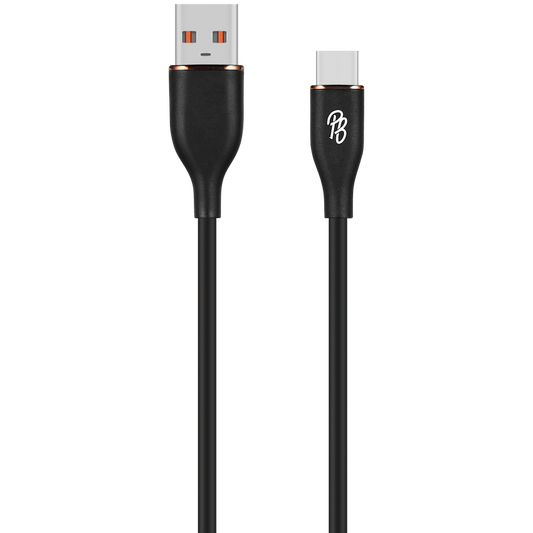 Pro Bass FlexiCord Series 2m USB to Type-C Charging Cable - Black
