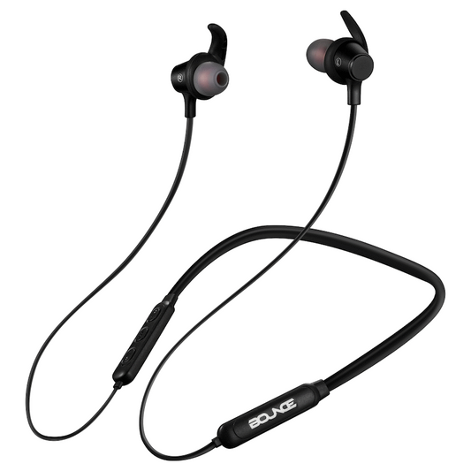 Bounce Bachata Series Bluetooth Earphones with Neckband - Black