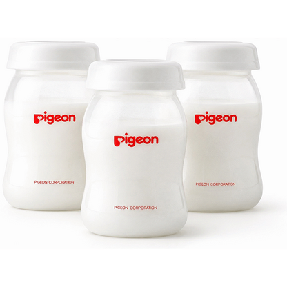 Pigeon Milk Storage Bottle 160ml + Disk (3 Pc)