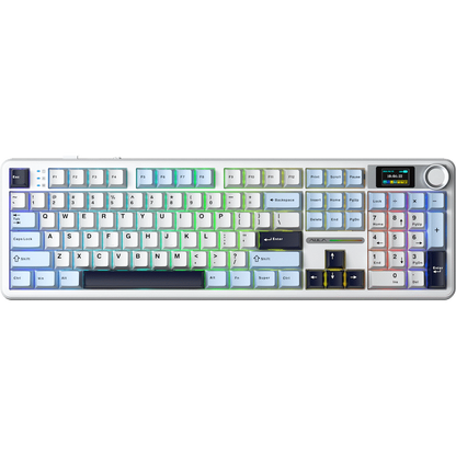 Aula Mechanical Gasket LCD Full Keyboard Multimode - Black/Grey