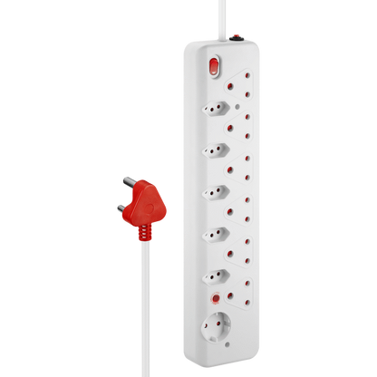 Nexon 12-Way Medium Surge Multiplug 0.5m - White