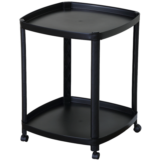 Everfurn Tay Side Table with Casters - Black
