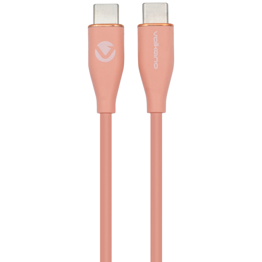 Volkano Flexi Series Type-C to Type-C 2.5m 60w - Pink