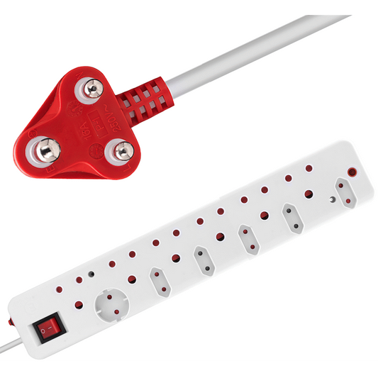 Ellies 12-Way Surge Multiplug - 0.5M WT