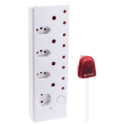 SWITCHED 8-way High Surge Multiplug 0.5m