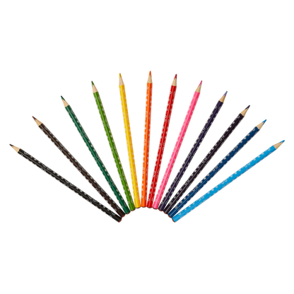 Frozen 12 Colour Pencils Triangular - Multi