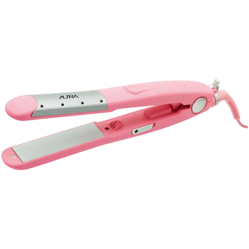Aura by Elektra Wet n Dry Hair Straightener Pink