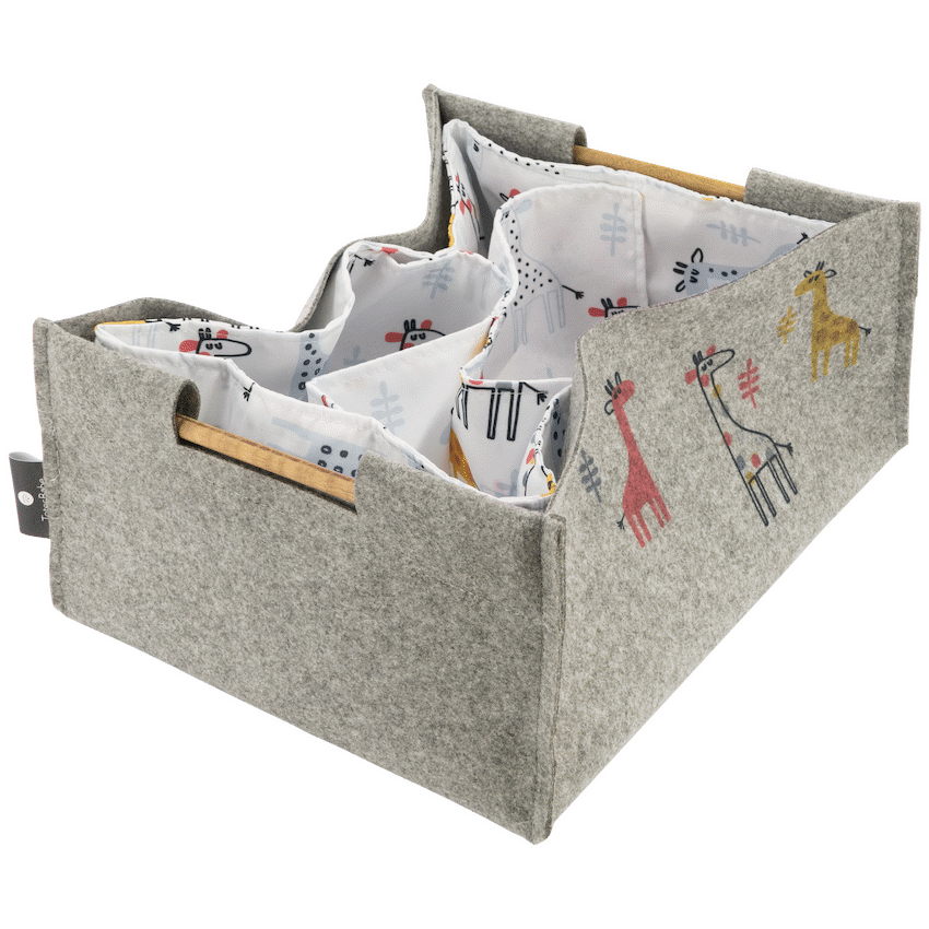 Totes Babe Giraffe Nursery Caddy Grey
