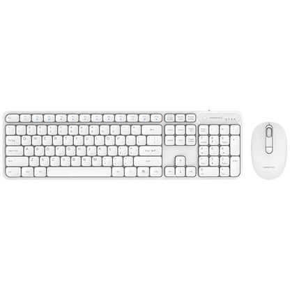 VolkanoX Garnet Bluetooth Wireless Keyboard and Mouse Combo - White