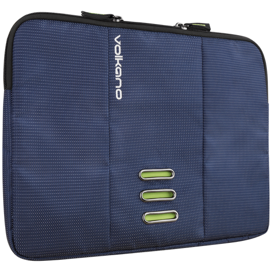 Volkano Latitude Laptop Sleeve 13" to 14.1" - Navy/Lime