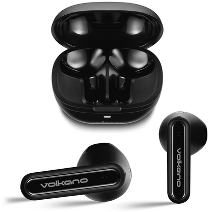 Volkano QuietFit - TWS Earphones with ANC & ENC- Black