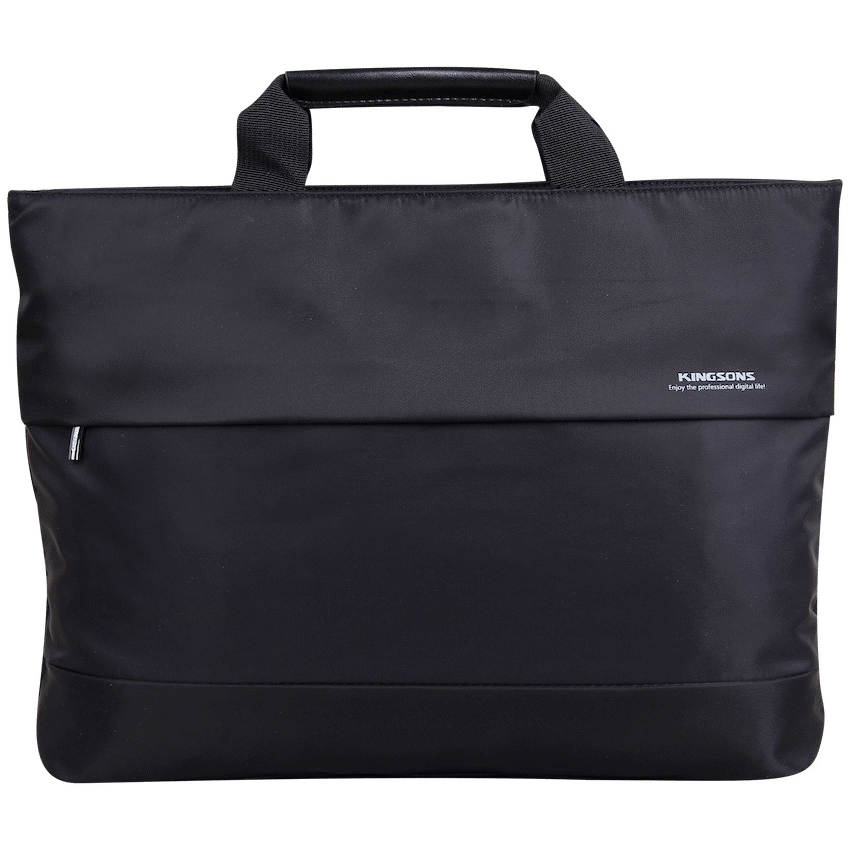 Kingsons 9.7" black shoulder laptop bag - Elite orange series