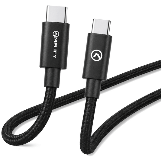 Amplify Linked Series USB-C to Type-C 60W Braided Cable 1.2m - Black