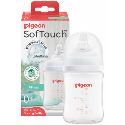 Pigeon Softouch Nursing Bottle PP 160ml Logo