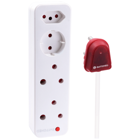 Switched High Surge 4-Way Multiplug 3m 1140J