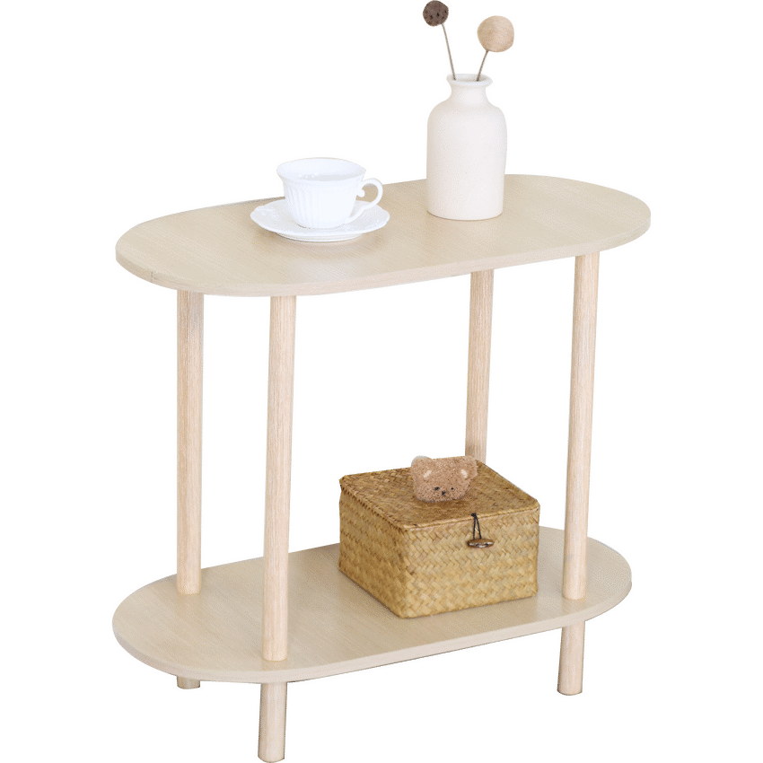 Everfurn Nova 2 Tier Side Table - Oak