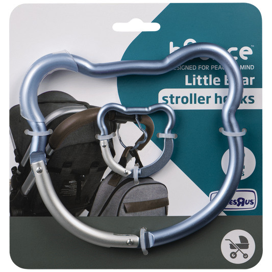 Bounce Stroller Hook 2pk Bear Blue