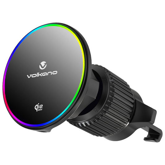 Volkano Volt Series Qi2.2 Magnetic Car Vent Phone Holder - Black