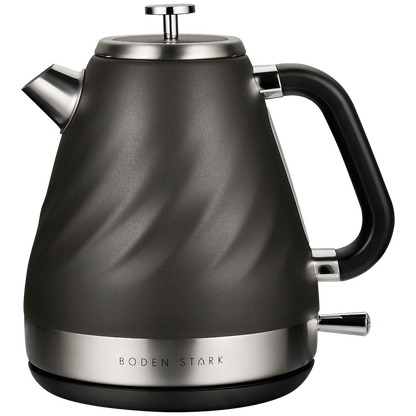 Boden Stark 1.7l Stainless Steel Kettle - Charcoal