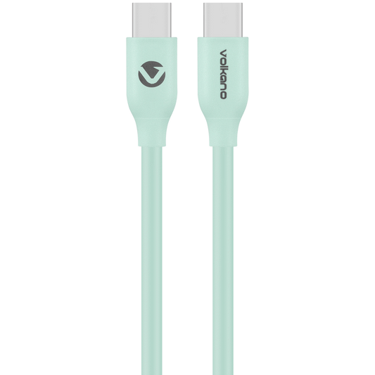 Volkano Flexi Series Type-C to Type-C 2.5m 60w - Green