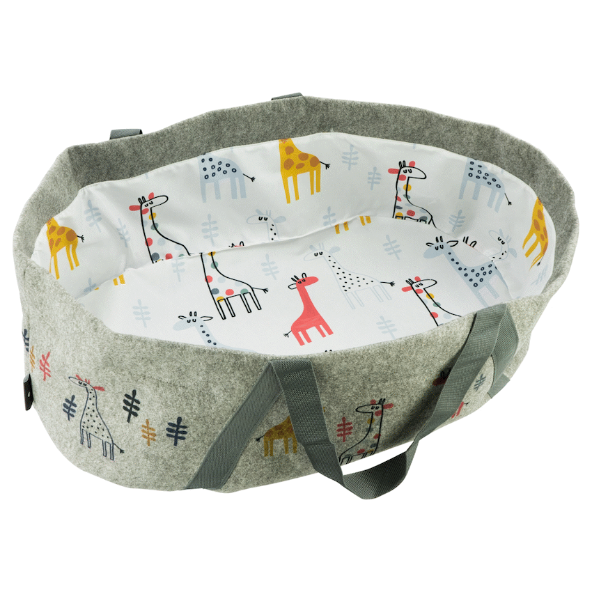 Totes Babe Giraffe Baby Carrier - Grey