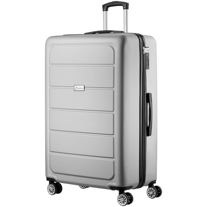 Travelwize Maple ABS 85cm 4-Wheel Spinner Luggage - Silver