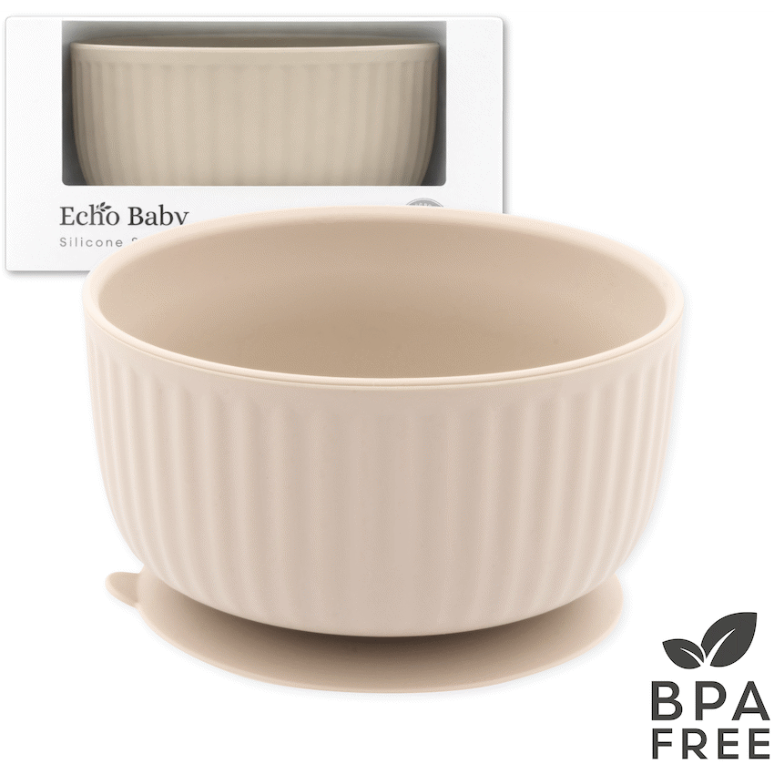 Echo Baby Silicone Suction Bowl - Ivory