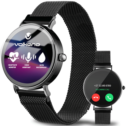 Volkano Valencia Series Ladies Smart Watch - Black