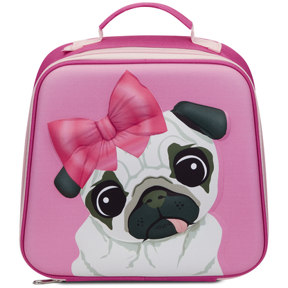 Quest Pug 3D EVA Lunch Bag - Pink