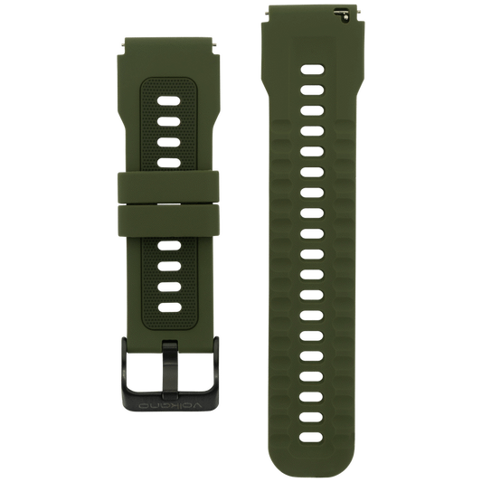 Universal Silicone 22mm Watch Strap - Green