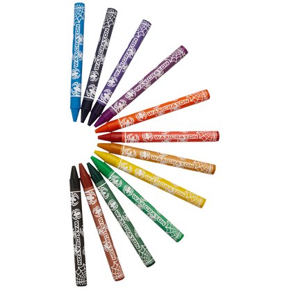 Spiderman 12 Wax Crayons Multi