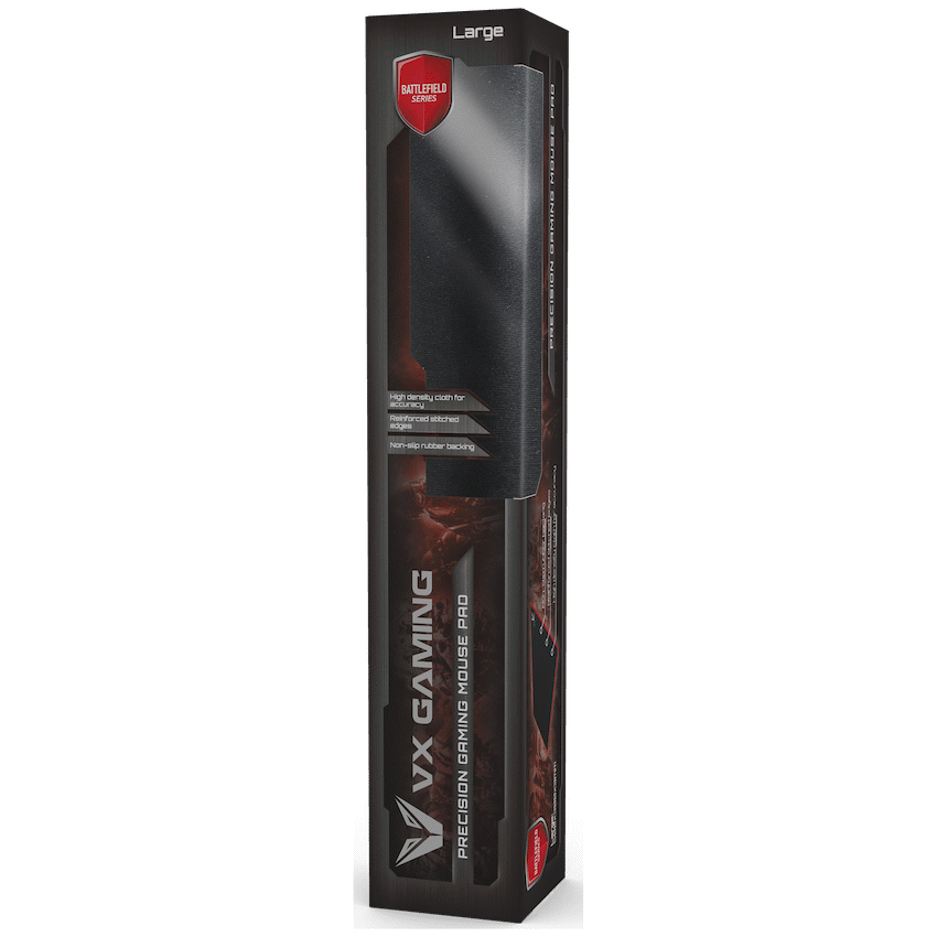 VX Gaming Battlefield series gaming mousepad - Extra large black/red - 550mm