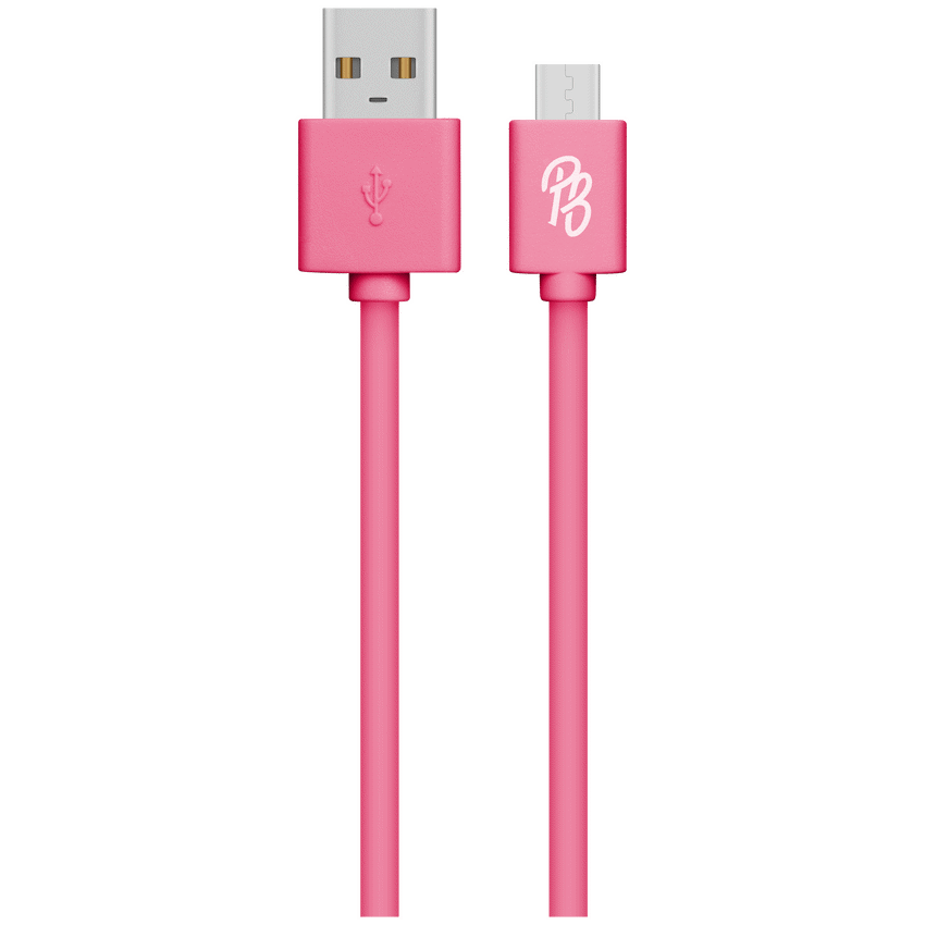 Pro Bass Power Series Boxed Round Micro USB Cable - Pink