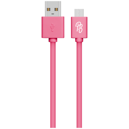 Pro Bass Power Series Boxed Round Micro USB Cable - Pink