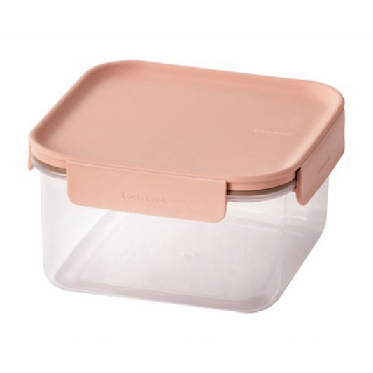 LocknLock Classic Plus sq 1.25lt pink ( Order in Qty of 3)