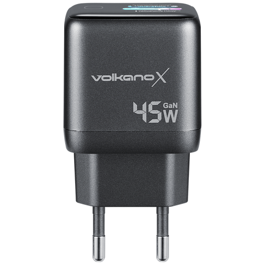 VolkanoX Monitor Nano Series 45w charger with screen - Black