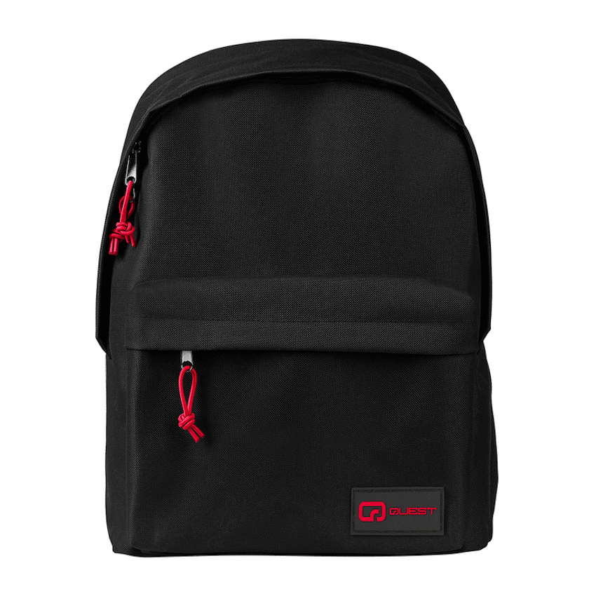 Quest Savetime Backpack with Pencil Case Black/Red