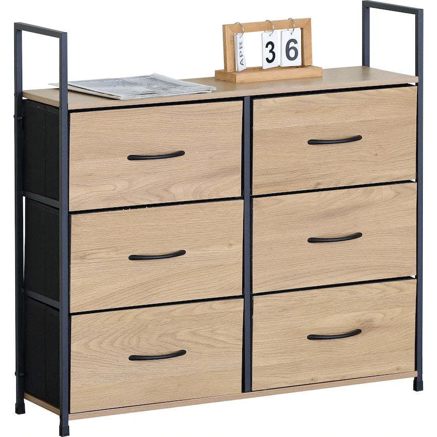 Everfurn Zira Wardrobe Small - Oak