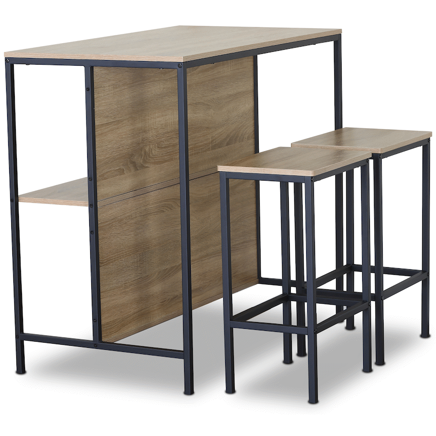 Everfurn Lucca Bar Unit - Oak
